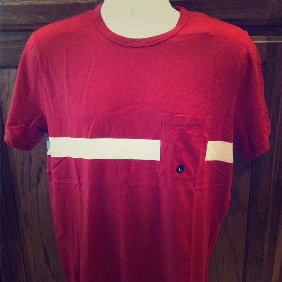 💥SOLD💥NWT Abercrombie & Fitch Chest Stripe Crew Tee - Picture 1 of 6